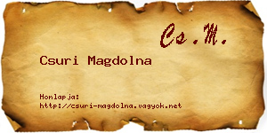 Csuri Magdolna névjegykártya